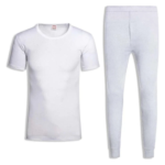 Soft Short Sleeve T-Shirt & Long Johns - White