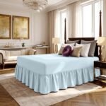 Luxury Valance Bed Sheet Collection - Sky Blue