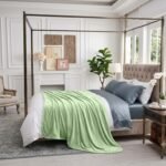 Mink Fur Throw - Sage Green