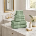 10 Piece Super Absorbent Towel Bale Set - Sage Green