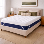 10cm Teddy Fleece Mattress Topper Comfort - White - Image 3