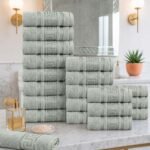 20 Piece Greek Towel Bale Set - Silver