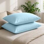 Super Soft Cozy Plain Pillowcase Set - Sky Blue