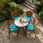 4Pack Chair Cushions Teal