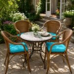 4Pack Chair Cushions Teal