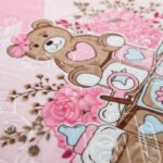 Teddy Bow Baby Fleece Throw – Pink - Image 6