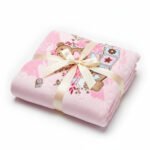 Teddy Bow Baby Fleece Throw – Pink - Image 9