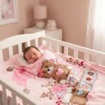 Teddy Bow Baby Fleece Throw – Pink - Image 5
