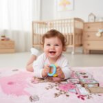 Teddy Bow Baby Fleece Throw – Pink - Image 3
