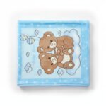 Teddy Friends Baby Fleece Blanket - Blue - Image 10