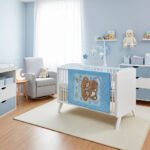 Teddy Friends Baby Fleece Blanket - Blue - Image 2