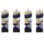 12 Pack Men’s Soft Patterned Socks Set - Multi