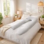 Detachable Full Body Maternity Pillow - Light Grey - Image 4