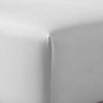 100% Cotton 300 TC Fitted Bed Sheet - White - Image 3