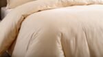 100% Cotton 400 TC Duvet Cover Set - Cream - Image 4