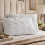 Pinch Pleat Soft Support Pillow - White (Pack Of 2) - Image 2