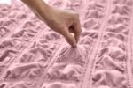 Luxury Raised Texture Duvet Cover Set - Blush Pink