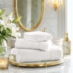 Ultra Soft Plush Absorbent Towel Set - White