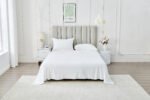 4 Piece Soft Plain Bed Sheet Set - White