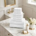 10 Piece Super Absorbent Towel Bale Set - White