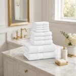10 Piece Super Absorbent Towel Bale Set - White