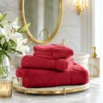 Ultra Soft Plush Absorbent Towel Set - Wine