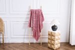 Luxury Ribbed Fleece Throw - Winter Berry - Image 3