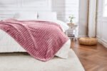 Luxury Ribbed Fleece Throw - Winter Berry - Image 7