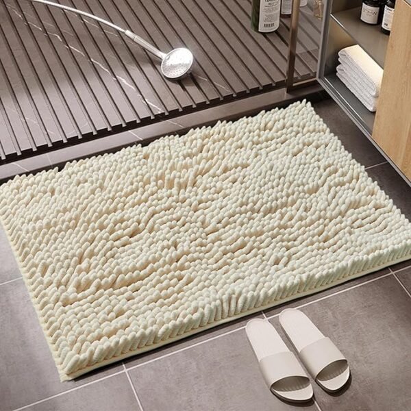 Premium Absorbent Bath Mat - Cream