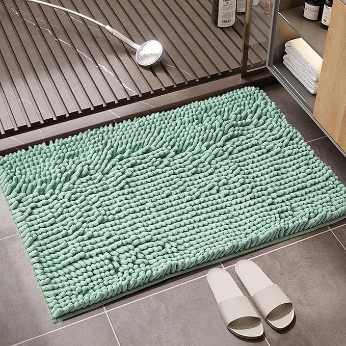 Premium Absorbent Bath Mat - Duck Egg