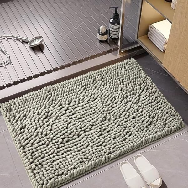 Premium Absorbent Bath Mat - Grey