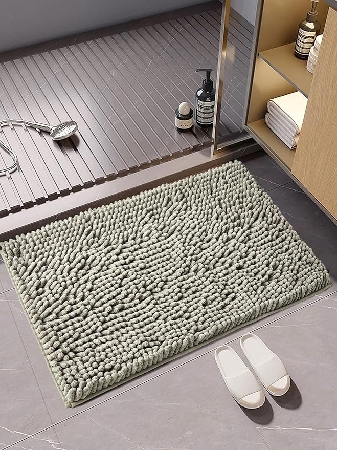 Premium Absorbent Bath Mat - Grey