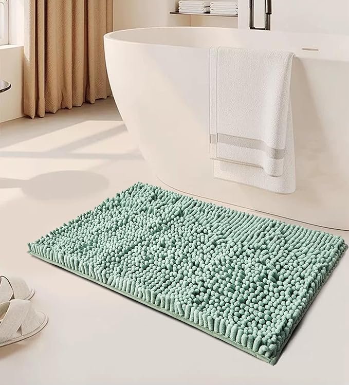 Premium Absorbent Bath Mat - Sage Green