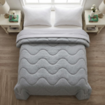 Cooling Quilt Soft Lightweight Summer Duvet - Grey