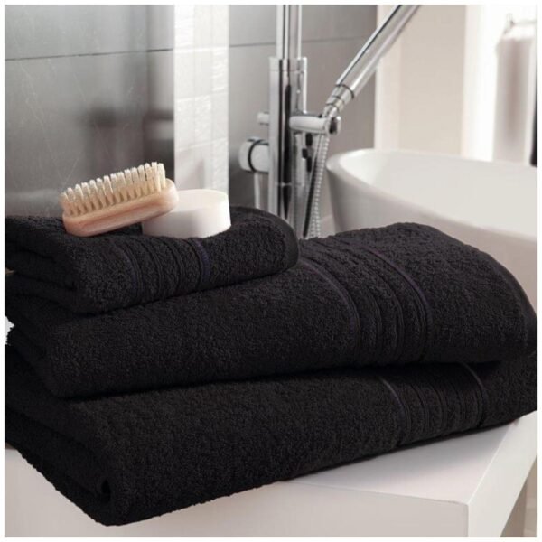 Highly Absorbent Quick Dry Towel Set - Black
