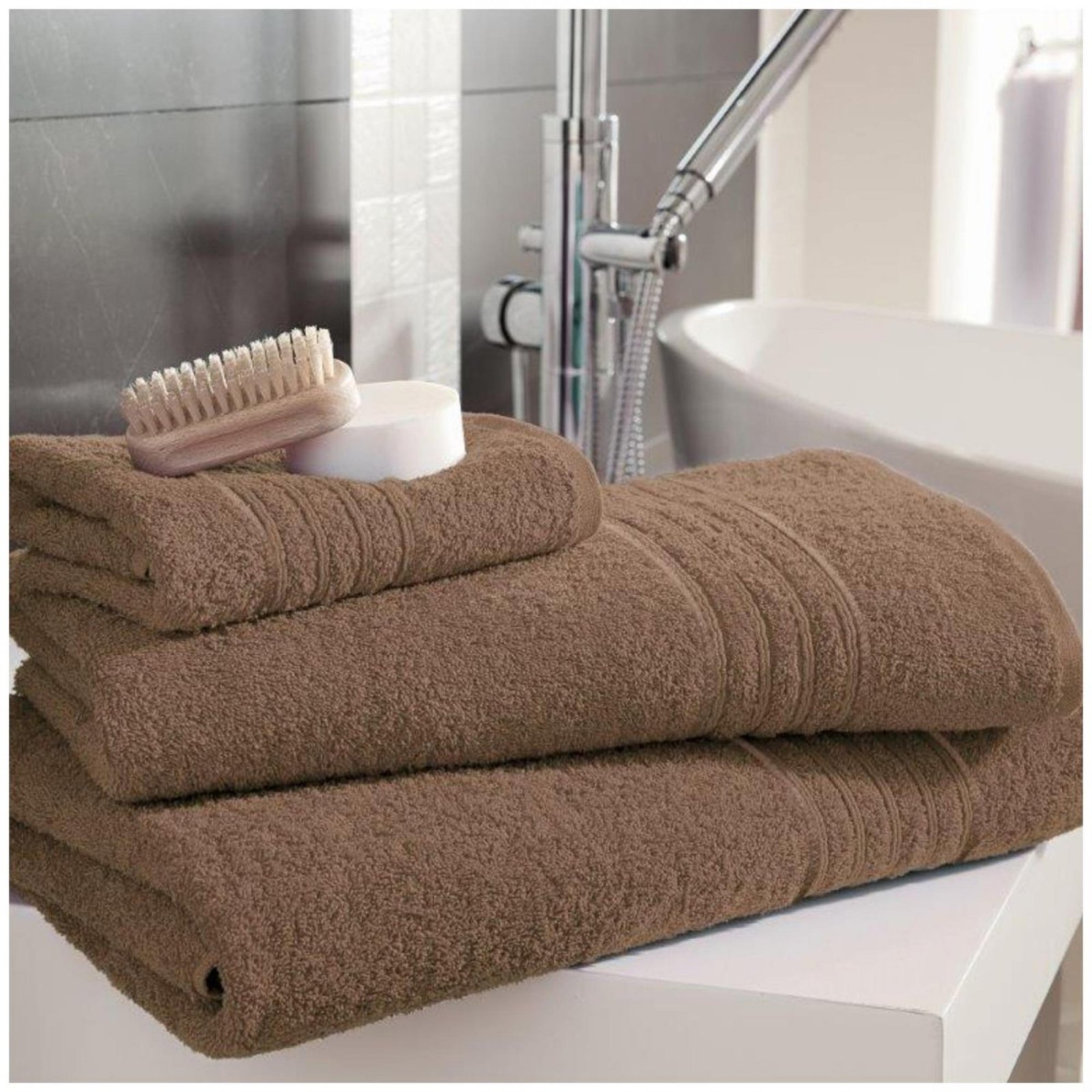 face-towel-hampton-natural Highly Absorbent Quick Dry Towel Set - Natural
