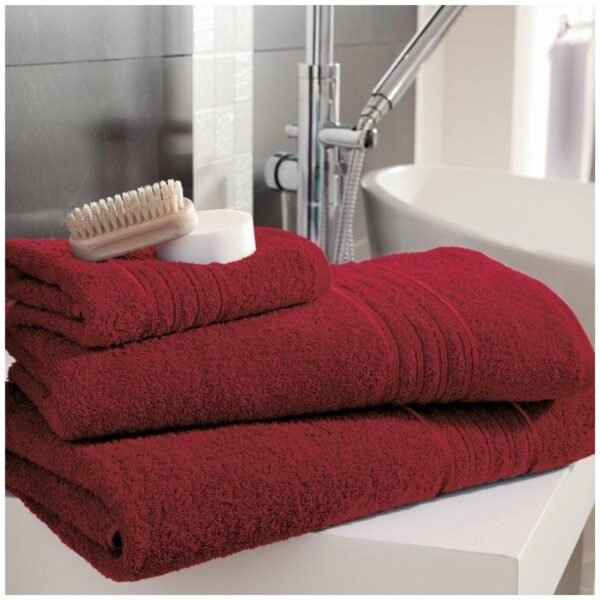 Highly Absorbent Quick Dry Towel Set - Red