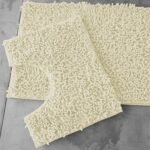 2Piece Loop Bath Mat Set - Cream