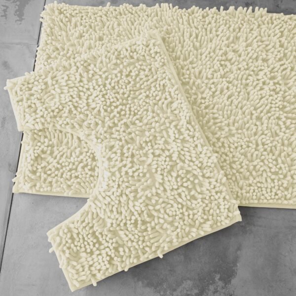 2Piece Loop Bath Mat Set - Cream