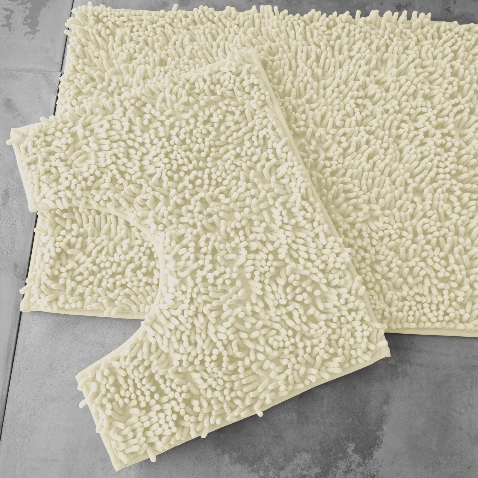 loop-bath-set-cream-070 2Piece Loop Bath Mat Set - Cream