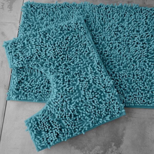 2Piece Loop Bath Mat Set - Teal