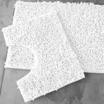 2Piece Loop Bath Mat Set - White