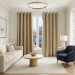 Velvet Blackout Curtains For Window - Natural