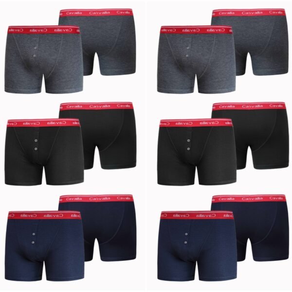 12 Pack Elastic Waist Boxer Shorts - Red