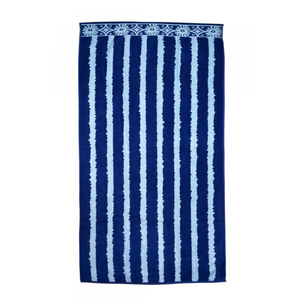 1PK Striped Beach Towels Extra Large - Multi