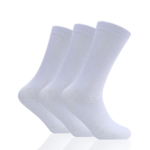 12 Pack Men’s Luxury Soft Cotton Socks - White