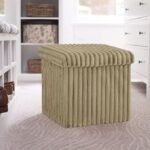 Luxury Fabric Storage Chest With Lid - Mink
