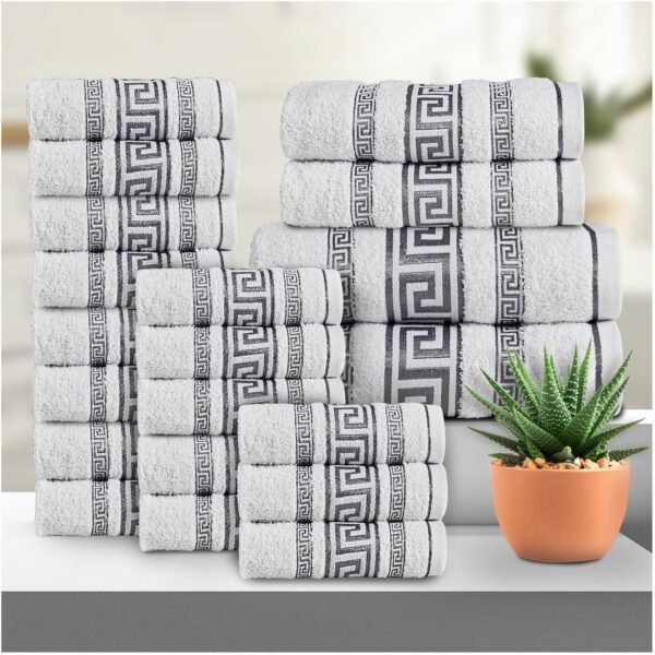 20 Piece Greek Towel Bale Set - White