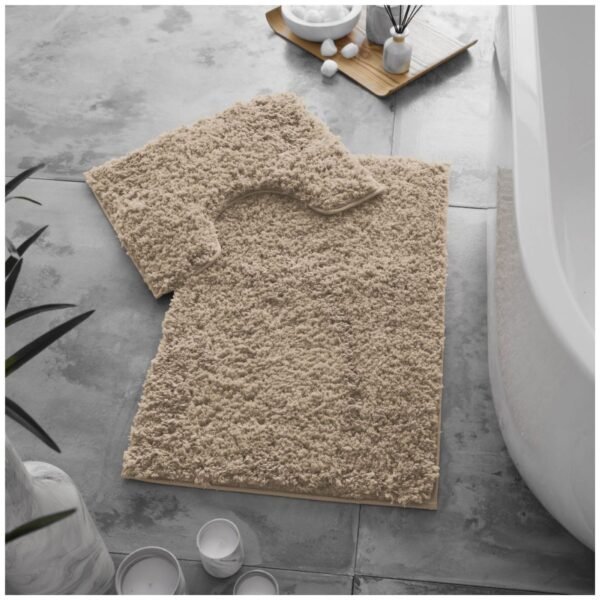 Premium Bath Mat and Contour Set - Natural