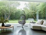 Luxury Indoor Outdoor Hanging Eclipse Chair - Black - Image 8